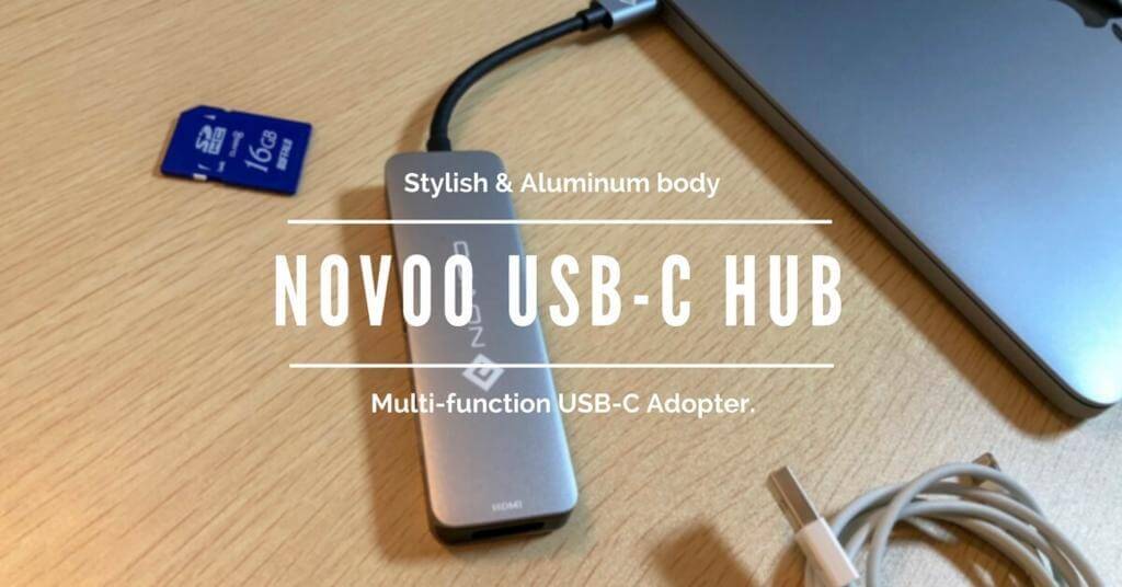 スタイリッシュなアルミボディのtype Cハブ Novoo Usb C Hub がtype