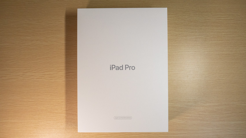 iPad Proを整備済製品から購入した場合の外箱